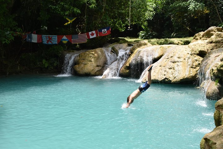 Blue Hole, Secret Falls, and Dunn's River Falls Combo Day-Trip