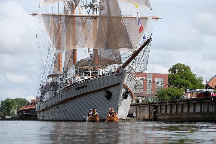 Cedar canoe tour in Klaipeda - ideal for Cruise Ship travelers.