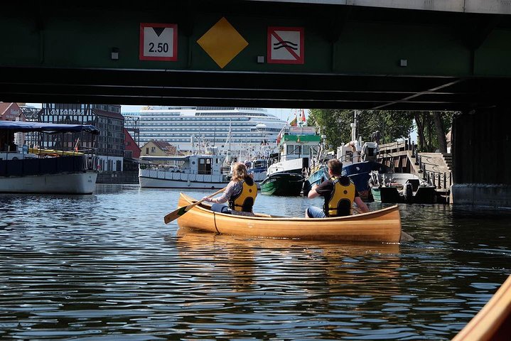 Cedar canoe tour in Klaipeda - ideal for Cruise Ship travelers.