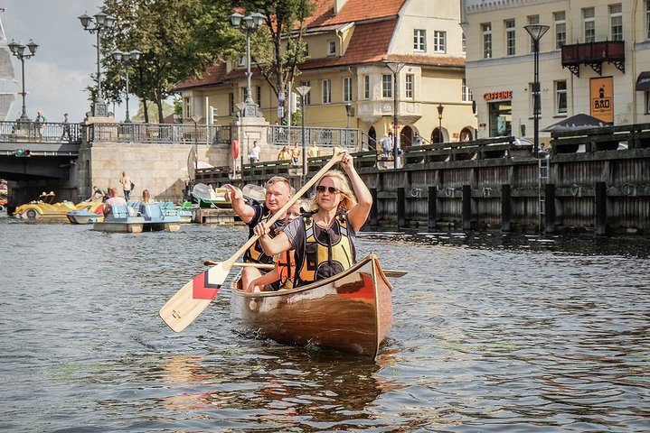 Cedar canoe tour in Klaipeda - ideal for Cruise Ship travelers.