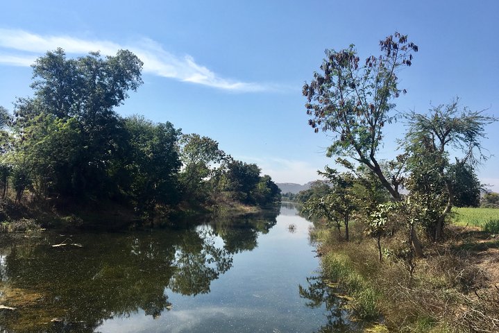 Raneh waterfall Khajuraho (motorcycle tour)