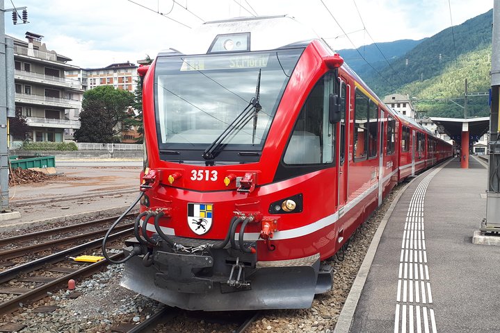 Bernina Red Train, Swiss Alps & St Moritz From Milan