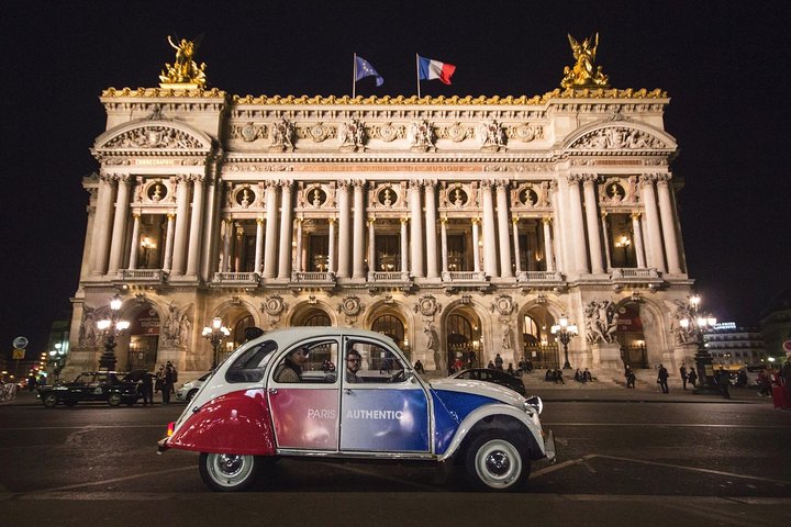 Paris and Montmartre 2CV Tour by Night with Champagne