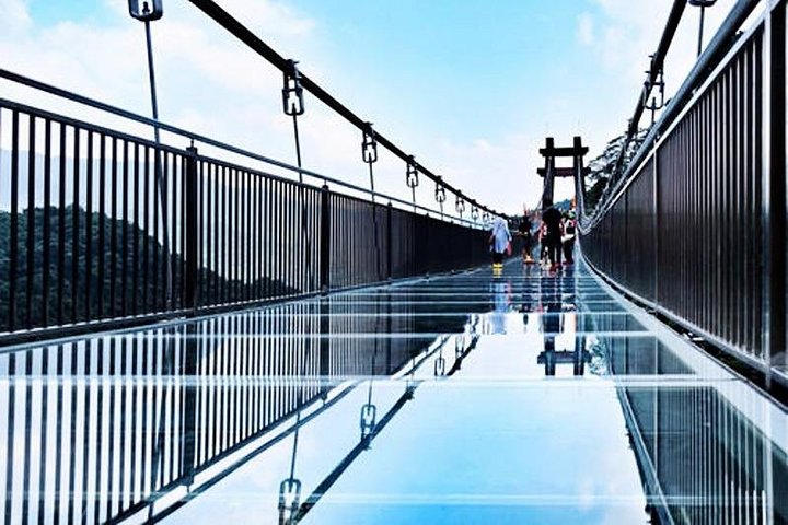 Private Tour to Gulong Canyon with Glass Bridge and Water Falls from Guangzhou