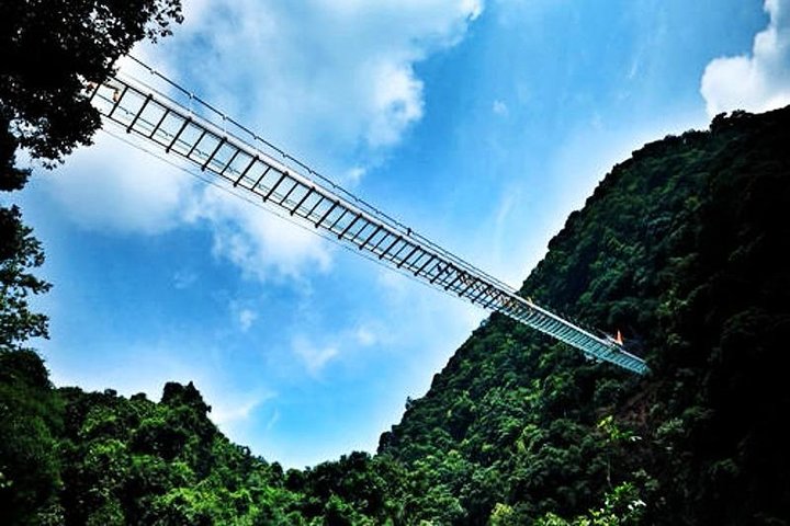 Private Tour to Gulong Canyon with Glass Bridge and Water Falls from Guangzhou