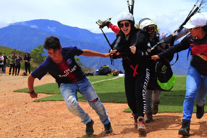 Paragliding in the grand canyon of chicamocha