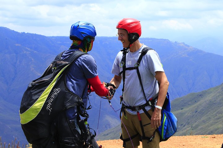 Paragliding in the grand canyon of chicamocha