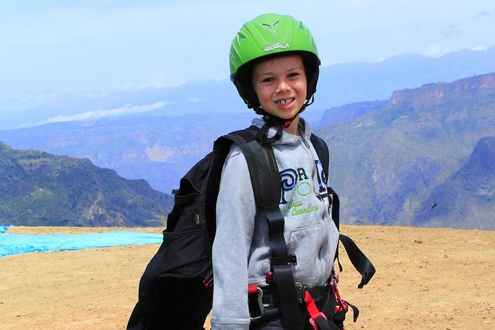 Paragliding in the grand canyon of chicamocha