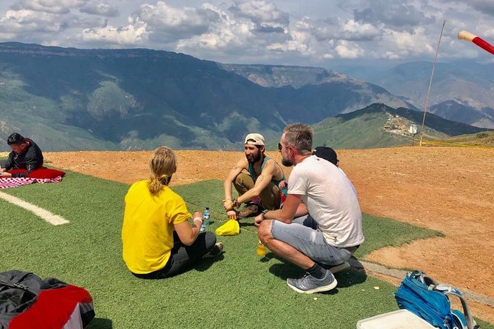 Paragliding in the grand canyon of chicamocha