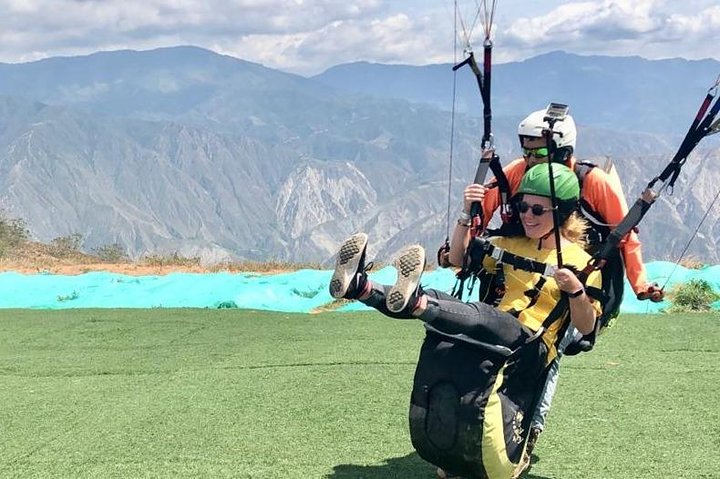 Paragliding in the grand canyon of chicamocha