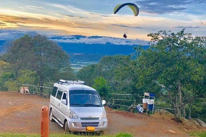Paragliding in the grand canyon of chicamocha