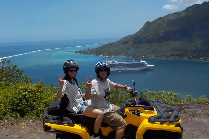 Grand Tour Quad Excursion in Moorea (Single or Two-Seater)