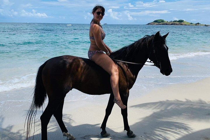 Private Beach Horseback Ride with Sandy Hoofs St. Lucia
