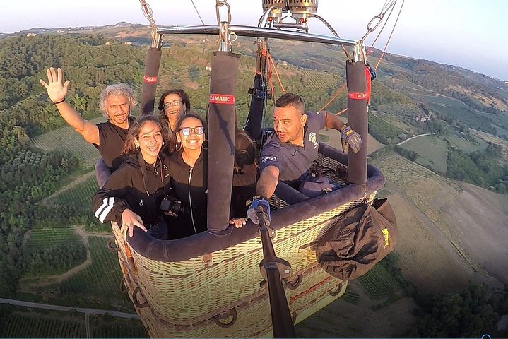 Hot Air Balloon Flight Over Tuscany from Siena