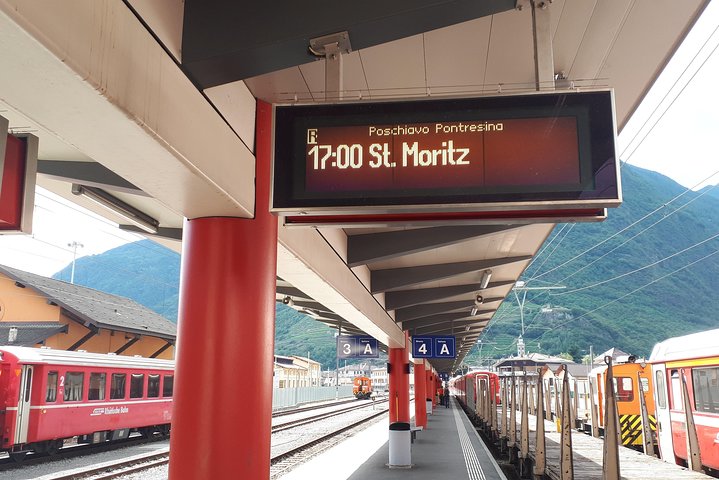 Bernina Red Train, Swiss Alps & St Moritz From Milan