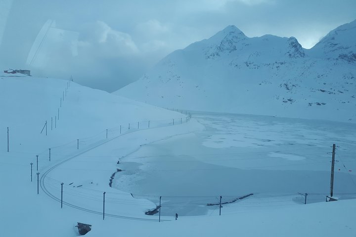 Bernina Red Train, Swiss Alps & St Moritz From Milan