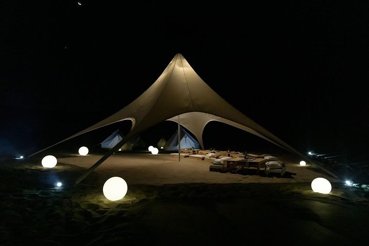 Luxury Desert Glamping in Huacachina with Buggy & Sandboarding