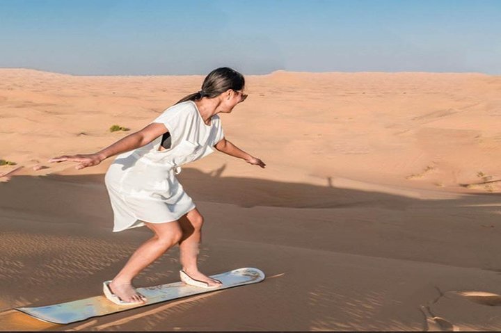 Dubai Desert Safari, Dune Bashing, Camel Ride, Sandboarding & BBQ
