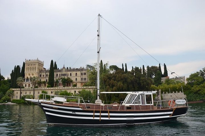 A sunset cruise on Lake Garda, by a private motorsailer
