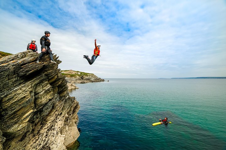 Cornish Classic Coasteer – Cliff Jumps, Sea Caves & Wild Swimming