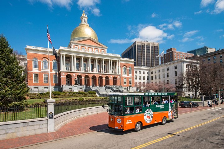Boston Hop-On Hop-Off Trolley Tour with 13 Stops