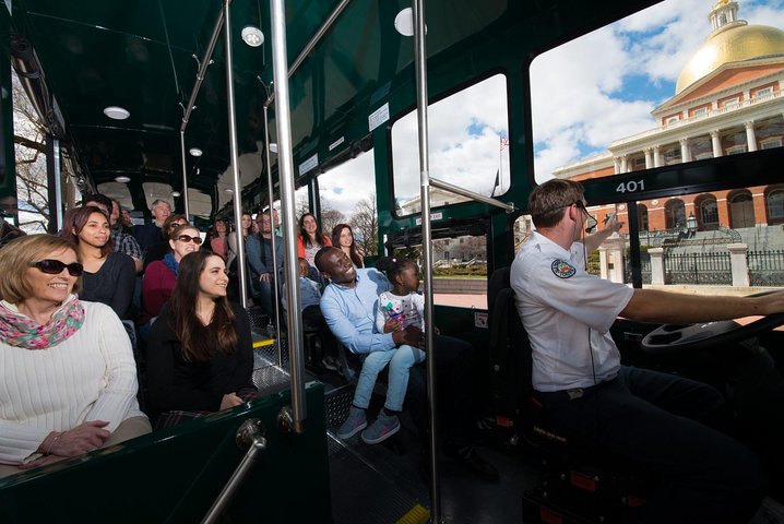 Boston Hop-On Hop-Off Trolley Tour with 13 Stops