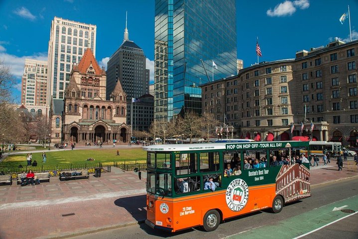 Boston Hop-On Hop-Off Trolley Tour with 13 Stops