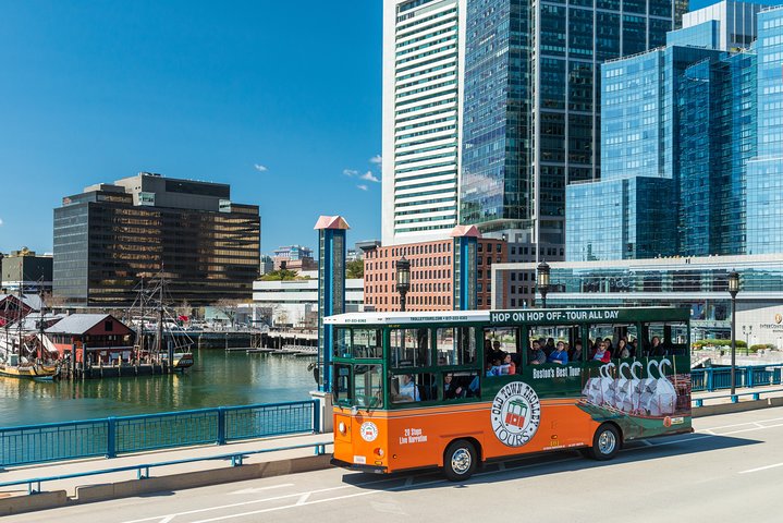 Boston Hop-On Hop-Off Trolley Tour with 13 Stops