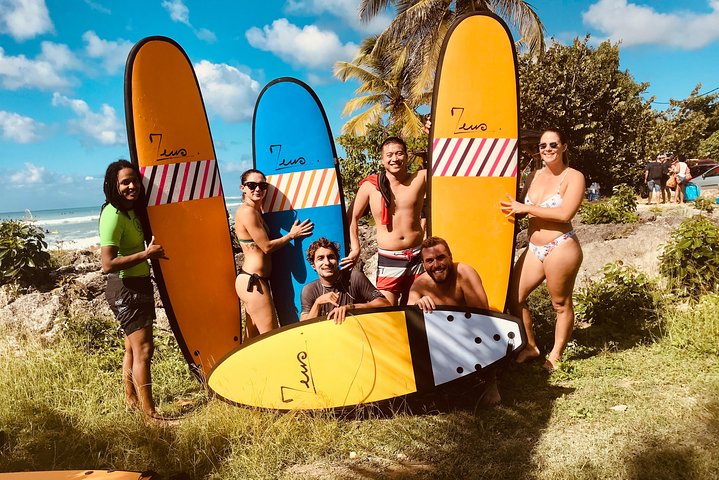 Come and learn to surf at the best surf spots in Guadeloupe.