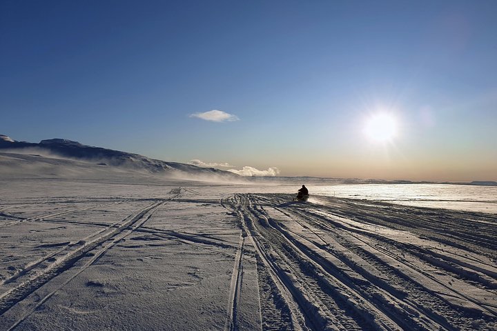 Gullfoss: Langjokull Glacier Ice Cave and Snowmobile Guided Tour