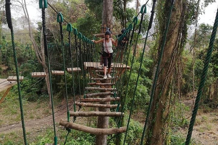 Fandee Hanging Park - Ziplines & Monkey Bridges in Tad Lo