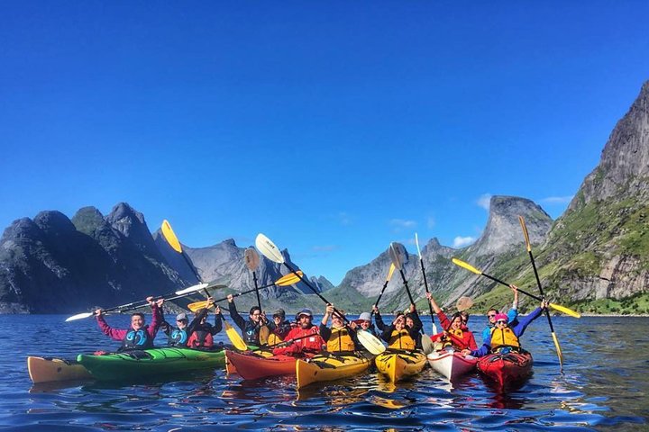 Kayaking in Reinefjorden