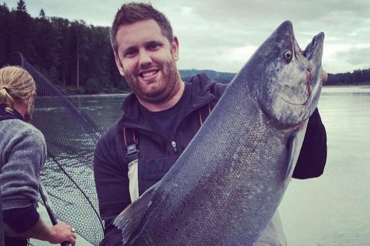 Sturgeon fishing on the Fraser river