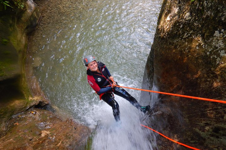 First canyoning in Grenoble in the Vercors