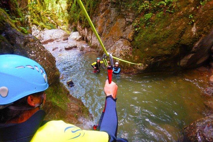 First canyoning in Grenoble in the Vercors