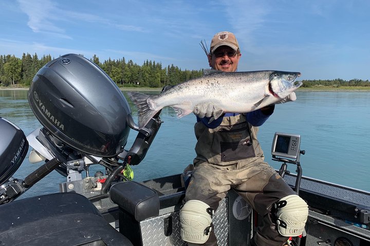 Full day Alaska Salmon Fishing on the Kenai Peninsula