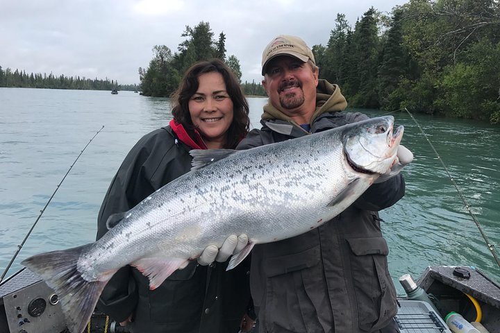 Full day Alaska Salmon Fishing on the Kenai Peninsula