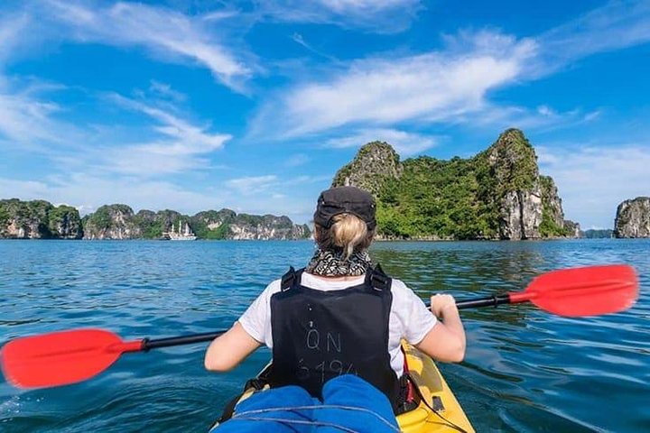 Halong Bay Full-Day Cruise with Lunch Meal, Cave ,Island & Beach