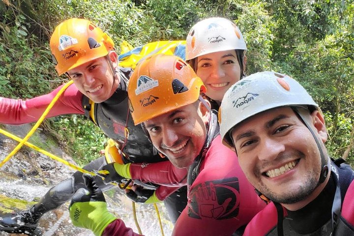 Canyoning La Escalera in Jardín Antioquia Route 5 Waterfalls-English