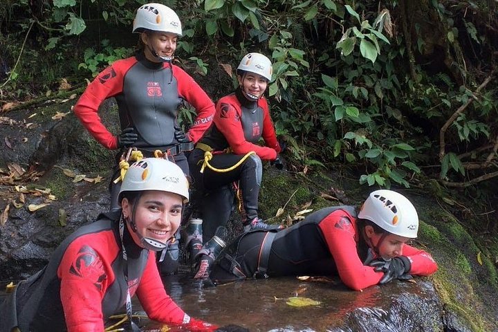 Canyoning La Escalera in Jardín Antioquia Route 5 Waterfalls-English