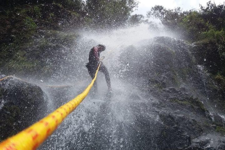 Canyoning La Escalera in Jardín Antioquia Route 5 Waterfalls-English