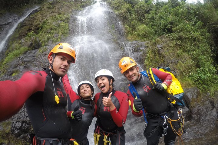 Canyoning La Escalera in Jardín Antioquia Route 5 Waterfalls-English