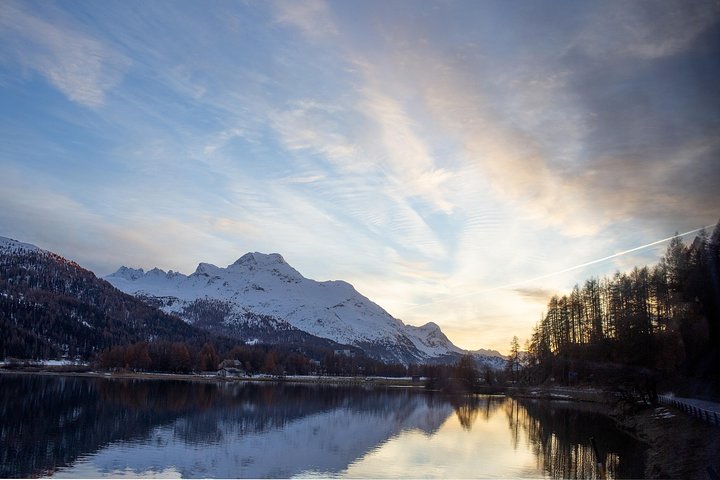 Swiss Alps Bernina Red Train and St.Moritz Tour from Milan