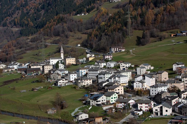 Swiss Alps Bernina Red Train and St.Moritz Tour from Milan