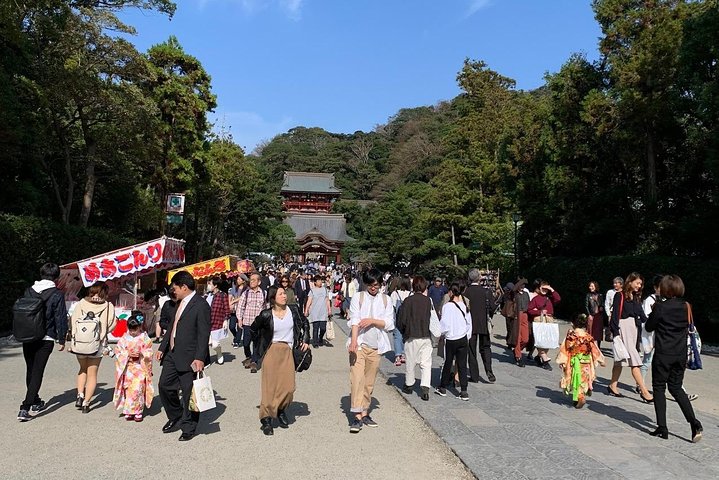 Kamakura Temples and Seaside Escape by Private Vehicle from Tokyo
