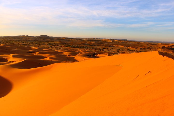 In Merzouga: Half day 4x4 Safari at Sunset with sandboarding in Erg Chebbi dunes