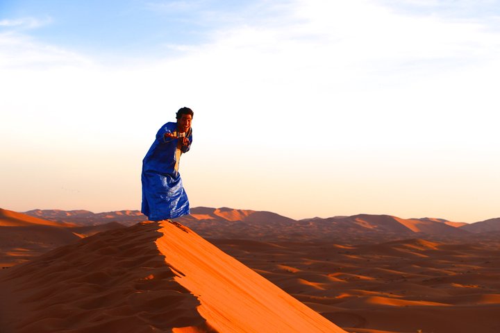 In Merzouga: Half day 4x4 Safari at Sunset with sandboarding in Erg Chebbi dunes