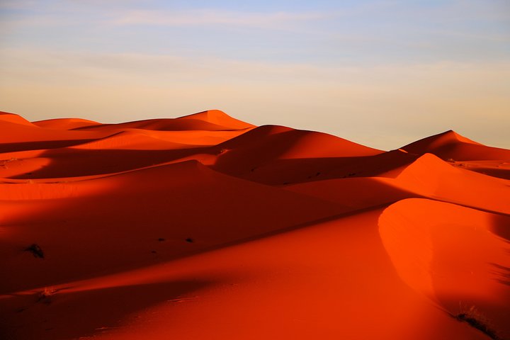 In Merzouga: Half day 4x4 Safari at Sunset with sandboarding in Erg Chebbi dunes