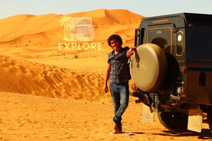 In Merzouga: Half day 4x4 Safari at Sunset with sandboarding in Erg Chebbi dunes