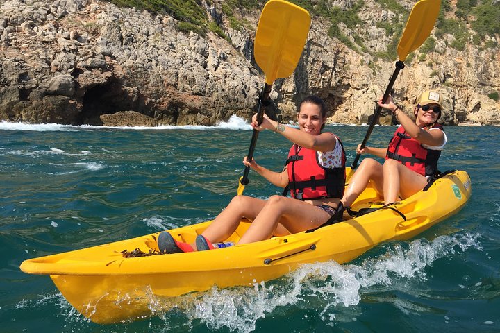 Kayak and snorkel excursion to Cova Tallada